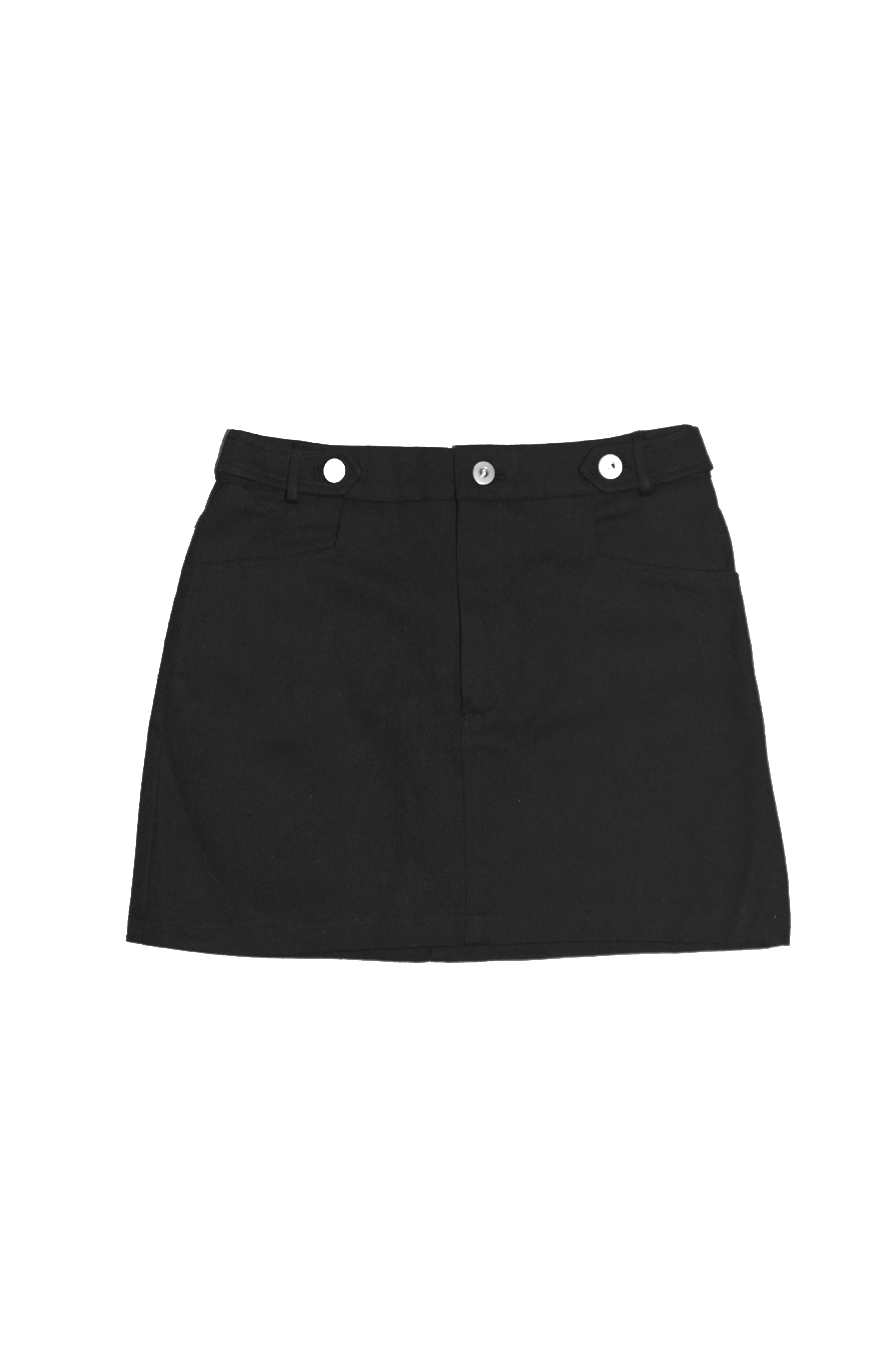 Button Point Mini Skirt